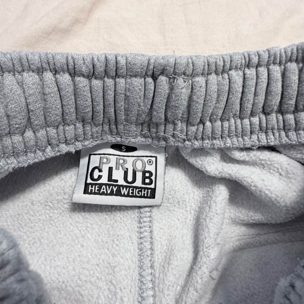 Pro Club Heavy Weight Gray Cargo Sweatpants Small - Picture 3 of 7